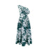 Women'S One - Shoulder Floral Print Ruffle Maxi Dress, Casual Polyester A - Line Gown, Woven Fabric, for Spring/Summer/Fall Vestido - Polynesia Market