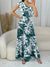 Women'S One - Shoulder Floral Print Ruffle Maxi Dress, Casual Polyester A - Line Gown, Woven Fabric, for Spring/Summer/Fall Vestido - Polynesia Market