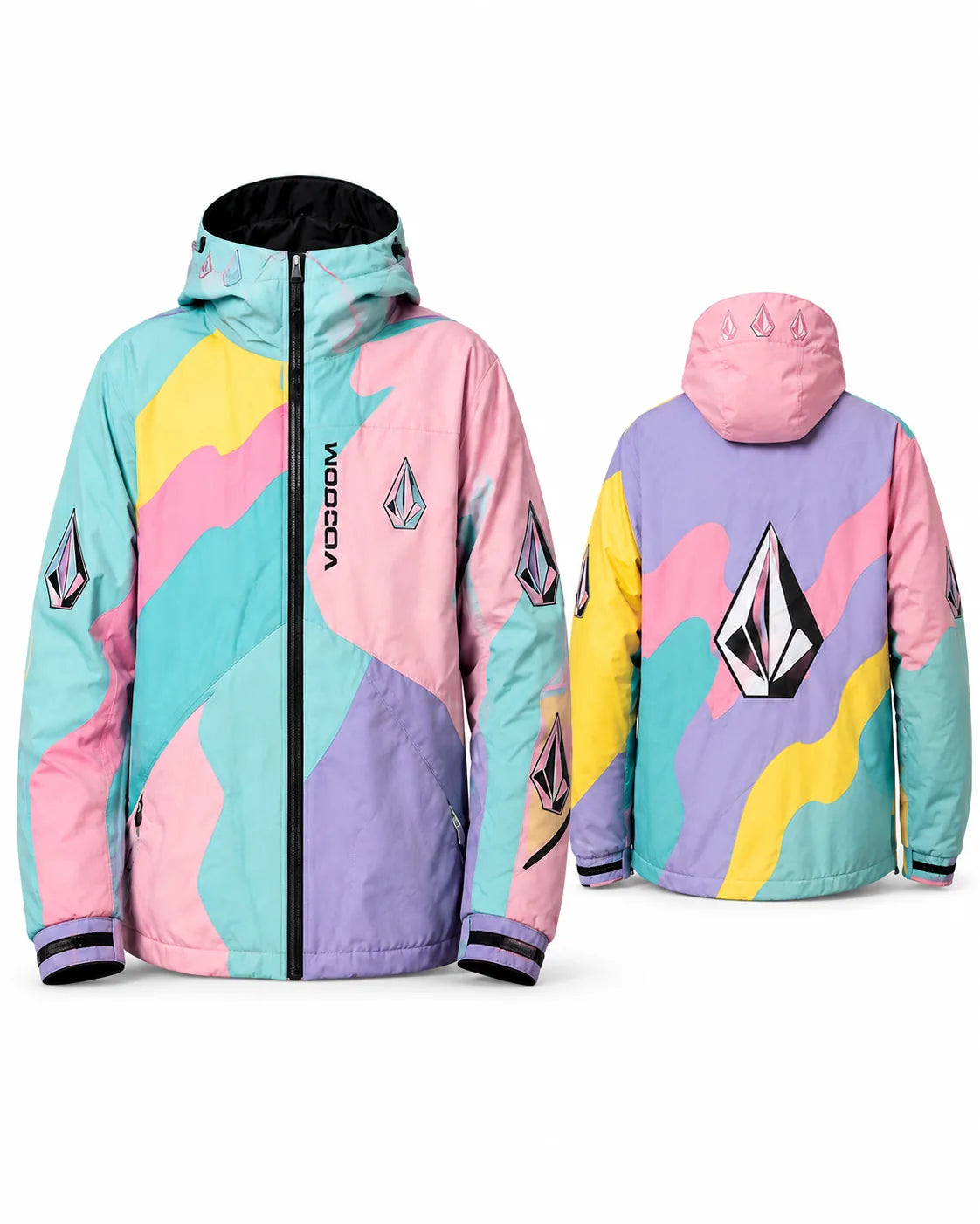 Veste Volcom Pastel Pop, face et dos